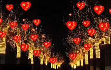 哈尔滨节庆树挂灯